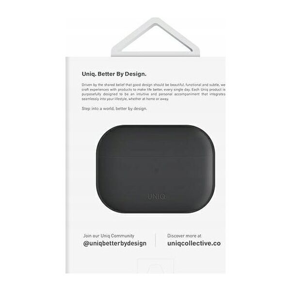 UNIQ Lino - etui silikonowe do AirPods Pro 2 szare - Gwarancja bezpieczeństwa. Proste raty. Bezpłatna wysyłka od 170 zł.