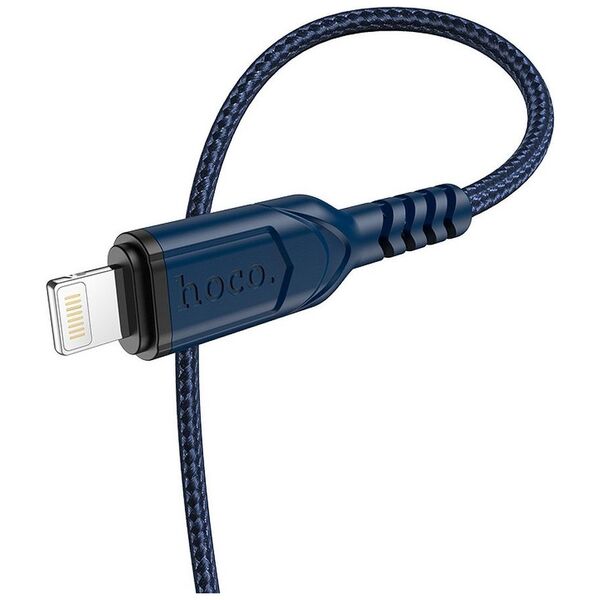 Kabel USB Hoco USB-A - Lightning 1 m Granatowy (6931474744883)
