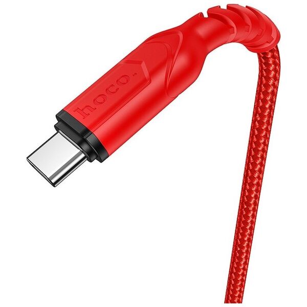 Kabel USB Hoco USB-A - USB-C 1 m Czerwony (6931474744937)