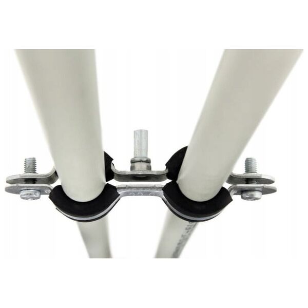 Obejma podwójna UDG z okładziną 3/4 (26-29mm) BK M8 ocynk