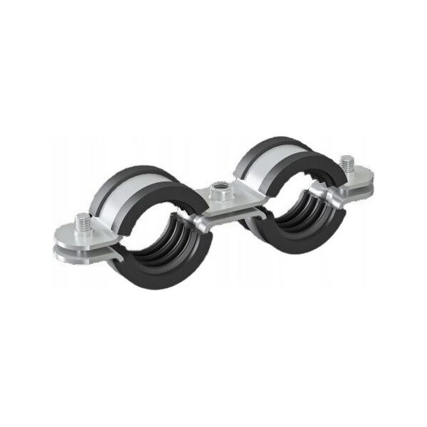 Obejma podwójna UDG z okładziną 3/4 (26-29mm) BK M8 ocynk