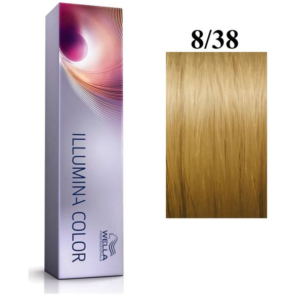 Wella Professionals Wella Professionals, Χρώμα Illumina, Μόνιμη Βαφή Μαλλιών, 8/38 Ανοιχτό Ξανθό Χρυσό Μπλε, 60 ml για γυναίκες 13080910 8005610543505