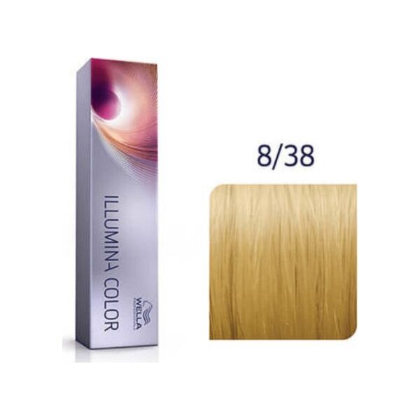 Wella Professionals Wella Professionals, Χρώμα Illumina, Μόνιμη Βαφή Μαλλιών, 8/38 Ανοιχτό Ξανθό Χρυσό Μπλε, 60 ml για γυναίκες 13080910 8005610543505