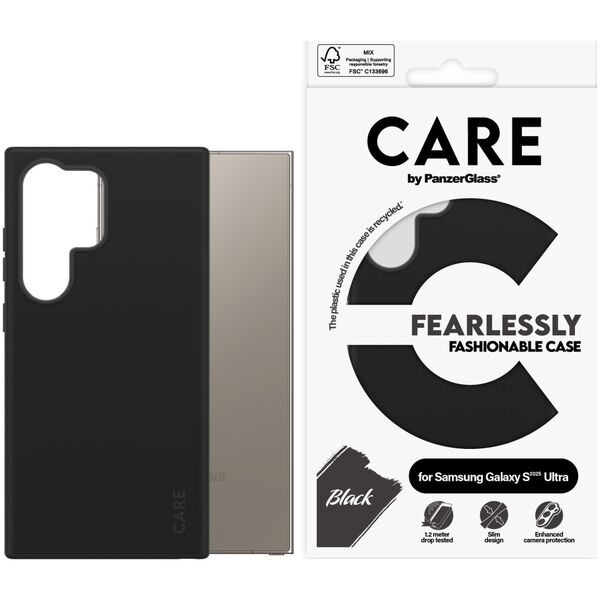 PANZERGLASS CARE CASE FASH BLACK SAMSUNG GALAXY S 2025 ULTR