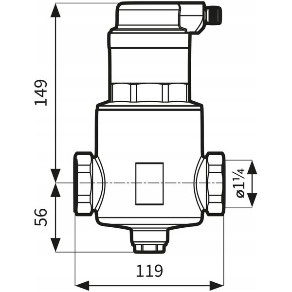 Separator powietrza FAR 313, z odpowietrznikiem automatycznym, przyłącza Rp1 1/4 (S)A