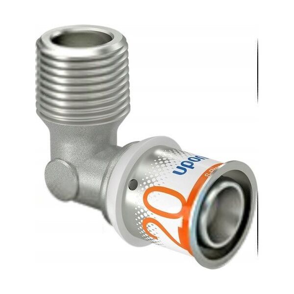 Uponor S-Press PLUS kolano z gwintem zewn. 20-R1/2MT