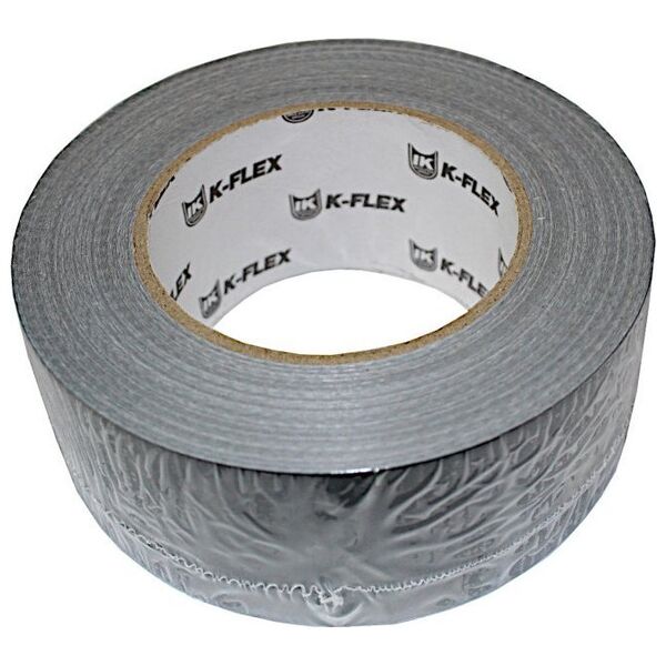 Taśma K-FLEX® CLOTH DUCT - 160 µm x 50 mm x 50 m - srebrna (szara) 85NDAL50050164S