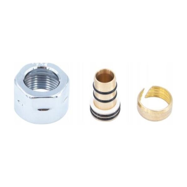 Złączka/Adapter zaciskowy  GW 3/4 x Alu Pex 16x2 nikiel Eurokonus