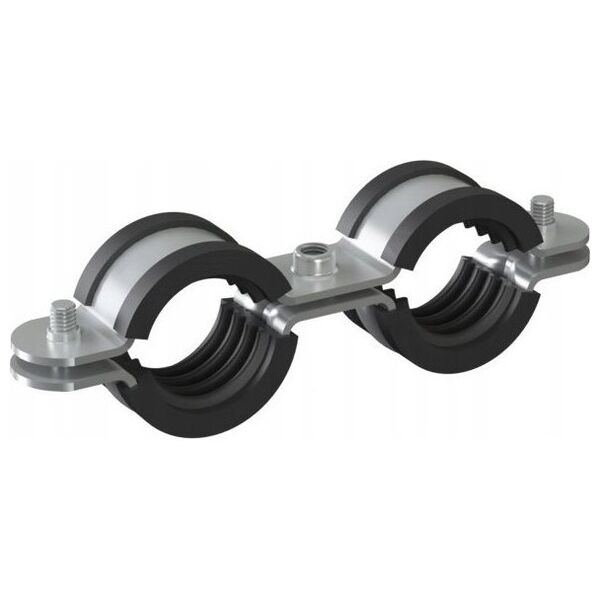 Obejma podwójna UDG z okładziną 3/8 (15-18mm) BK M8 ocynk