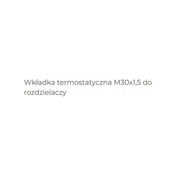 Wkładka termostatyczna M30x1.5 do rozdzielaczy profil 39 mm