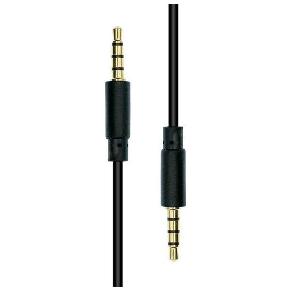 ProXtend Mini-Jack 4-pin Slim Cable M-M Black 0,5M 12745145 5714590026863