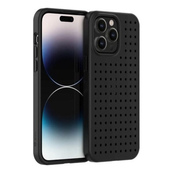 Σετ θήκης Pinit Pinit Dynamic + Emoji Pin iPhone 14 Pro Max 6,7" μαύρο/μαύρο μοτίβο 1 13002142 5905359817307