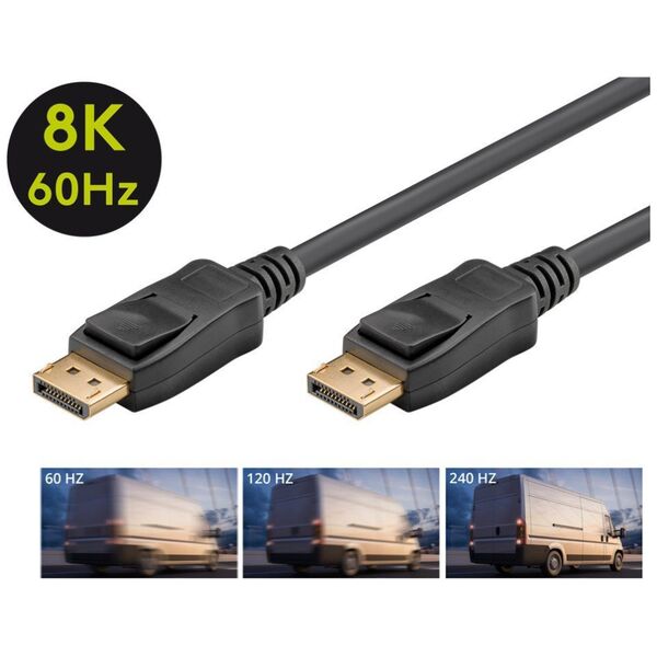 Kabel DisplayPort™ 2.0, 40 Gbit/s - Długość kabla 5 m
