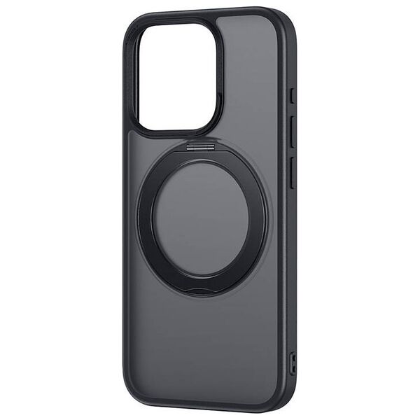 Case with stand + tempered glass IPHONE 14 PRO MAX Baseus SkyRing Magnetic black 6932172659288