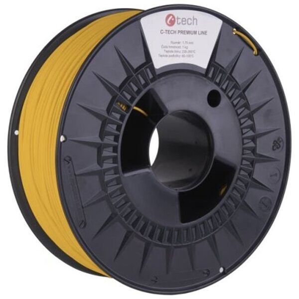 C-Tech Filament 3D C-TECH PREMIUM LINE ABS RAL1023 1,75mm 1kg Κυκλοφορία κίτρινο 13275265 8594125014261