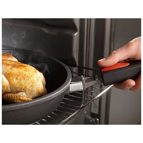 Deep cast iron pan WOLL DIAMOND LITE, diamond crystal dust coating, removable handle, ø28 cm | Sourcing