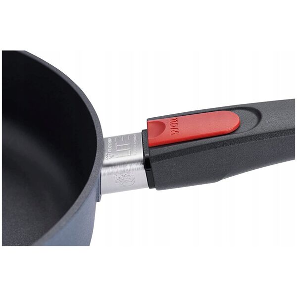 Deep cast iron pan WOLL DIAMOND LITE, diamond crystal dust coating, removable handle, ø28 cm | Sourcing