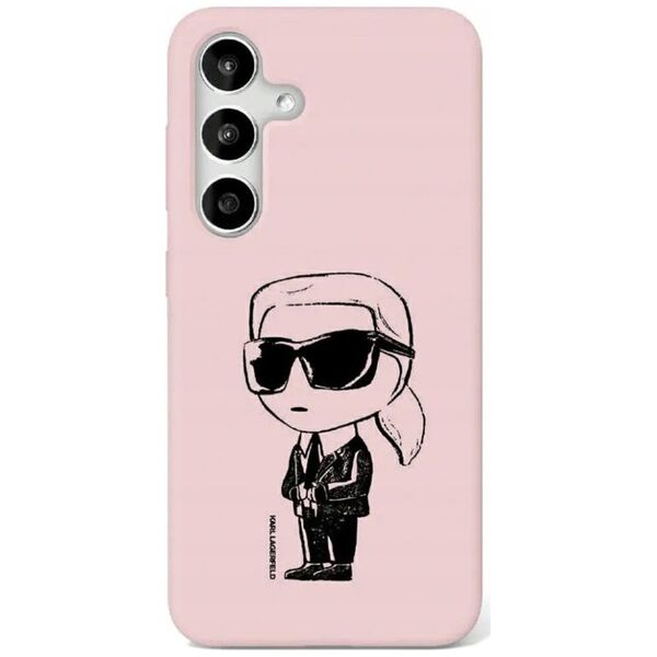 KARL LAGERFELD futerał do SAMSUNG S25 KLHMS25SPNYKGRTP (Magnetic Silicone Graffiti Ikonik) różowy