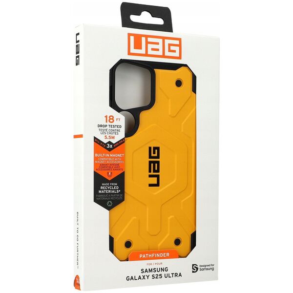 UAG Urban Armor Gear futerał PATHFINDER MAGNET z wbudowanym modułem magnetycznym do SAMSUNG S25 Ultra 5G heritage yellow