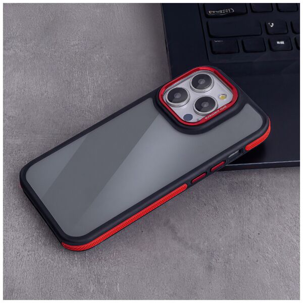 Crystal Black case for Samsung Galaxy S25 Plus red 5906961961389
