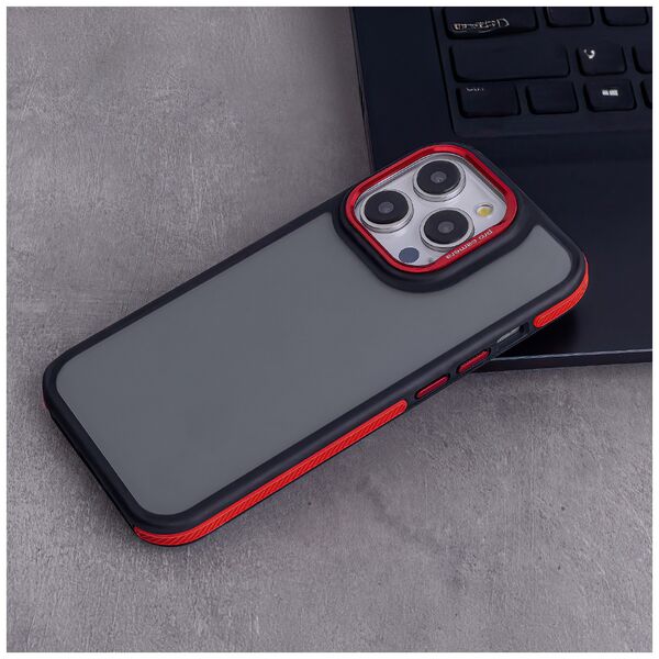 Crystal Black case for Samsung Galaxy S25 Plus red 5906961961389