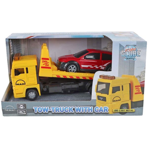 Auto laweta 19cm z autem osobowym 540567 27054