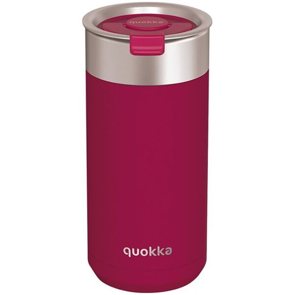 Quokka Quokka Boost Coffee Tumbler - Kubek termiczny ze stali nierdzewnej z zaparzaczem 400 ml (Maroon)