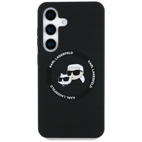 KARL LAGERFELD futerał do SAMSUNG S25 Plus KLHMS25MSKCHTCK (Magnetic Silicone Double Heads) czarny