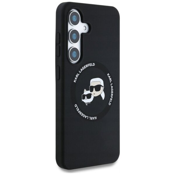 KARL LAGERFELD futerał do SAMSUNG S25 Plus KLHMS25MSKCHTCK (Magnetic Silicone Double Heads) czarny