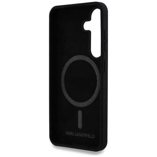 KARL LAGERFELD futerał do SAMSUNG S25 Plus KLHMS25MSKCHTCK (Magnetic Silicone Double Heads) czarny