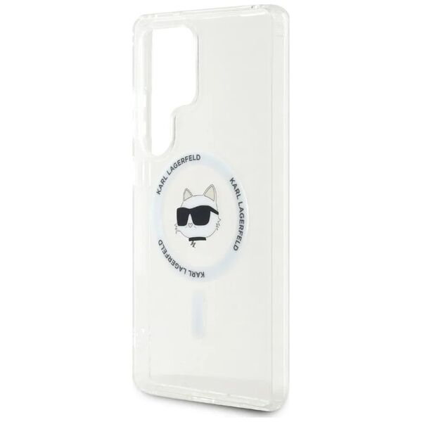 KARL LAGERFELD futerał do SAMSUNG S25 Ultra KLHMS25LHLSCHH (Magnetic IML Metal Choupette Head) biały