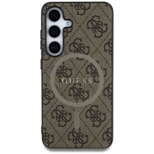 GUESS futerał do SAMSUNG S25 Plus GUHMS25MG4GFRW (Magnetic PU 4G Ring Classic Logo) brązowy