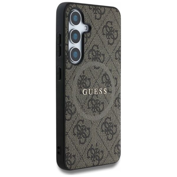 GUESS futerał do SAMSUNG S25 Plus GUHMS25MG4GFRW (Magnetic PU 4G Ring Classic Logo) brązowy
