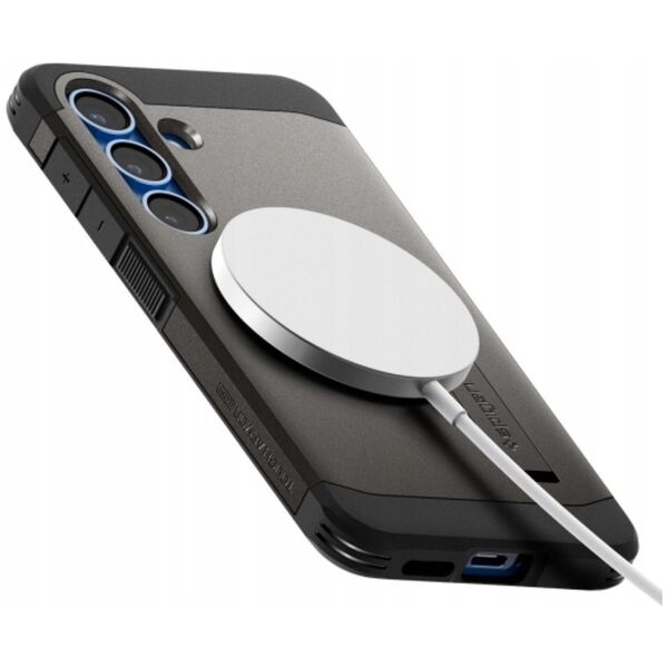 Etui Spigen Tough Armor MagSafe do        Samsung Galaxy S25+ szary