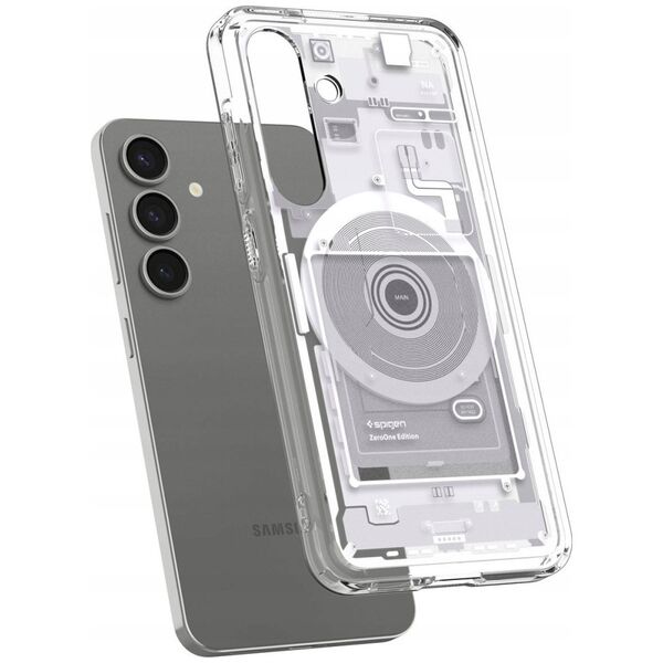Etui Spigen Ultra Hybrid Mag MagSafe do   Samsung Galaxy S25 biały