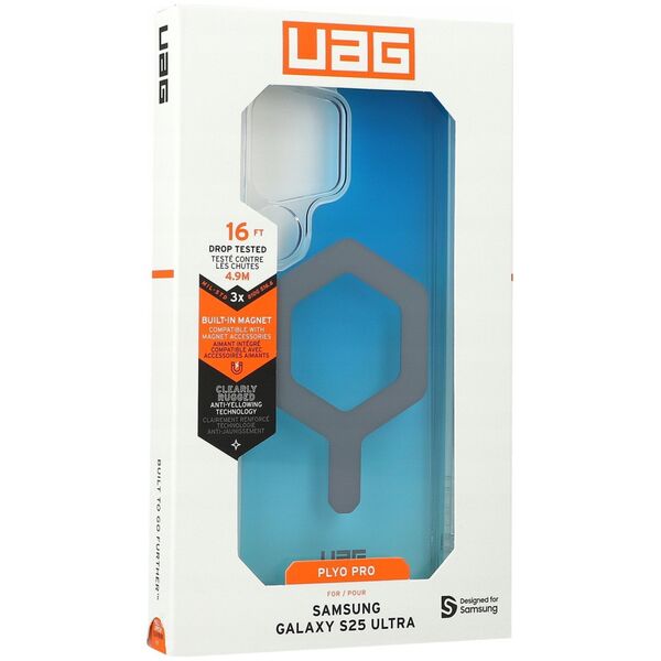 UAG Urban Armor Gear futerał PLYO PRO z wbudowanym modułem magnetycznym do SAMSUNG S25 Ultra 5G blue ombre