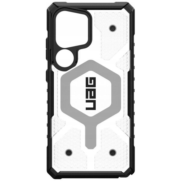 UAG Urban Armor Gear futerał PATHFINDER CLEAR MAGNET z wbudowanym modułem magnetycznym do SAMSUNG S25 Ultra 5G ice/silver