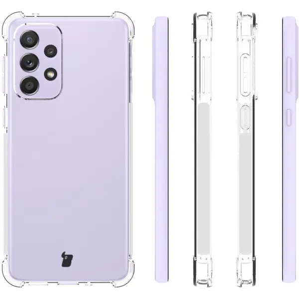 Bizon Case Clear Pack case + 2x screen glass + lens glass Samsung Galaxy A33 5G clear