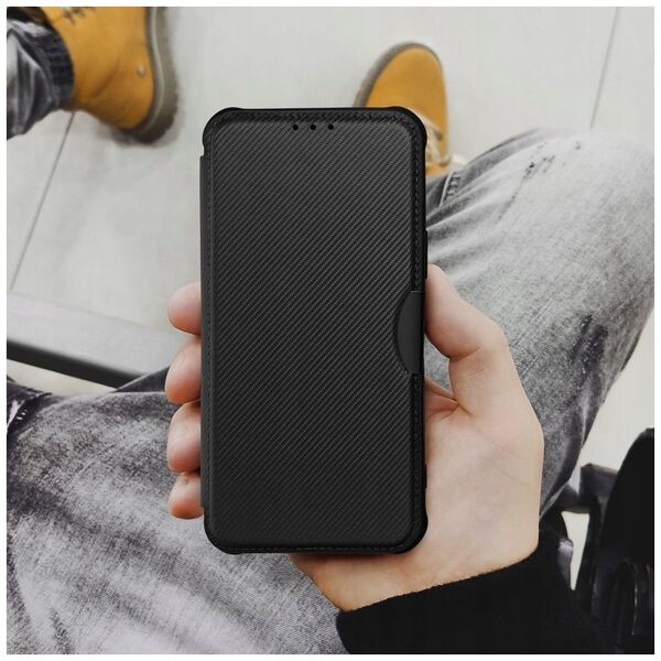 OEM Kabura RAZOR Book do IPHONE 15 Pro Max czarny