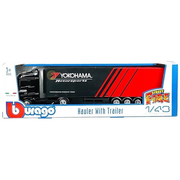 Bburago BBURAGO 1:43 haulers with trailer M-B Actros Gigaspace, 18-31460/18-31480