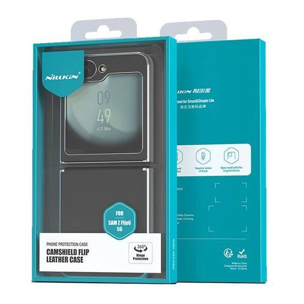 Case SAMSUNG GALAXY Z FLIP 6 Nillkin Camshield Flip Leather black 6902048284371