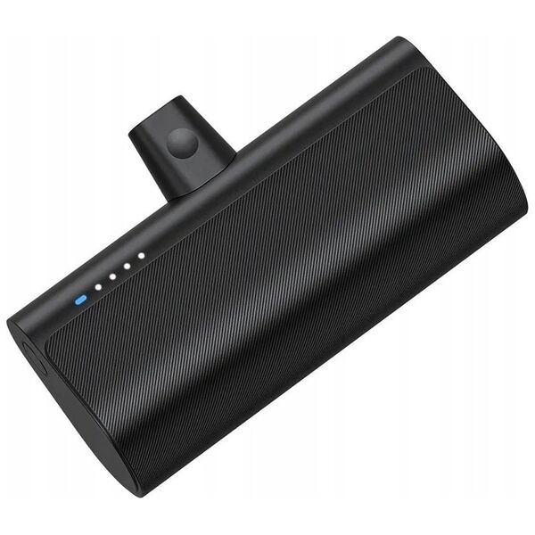 BLUE STAR powerbank 5000 mAh z wbudowanym złączem Typ C 2,1A W0556 czarny