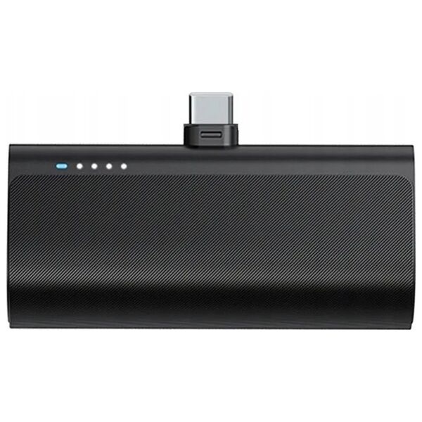BLUE STAR powerbank 5000 mAh z wbudowanym złączem Typ C 2,1A W0556 czarny