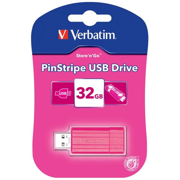 Pendrive Verbatim PinStripe, 32 GB  (49056)