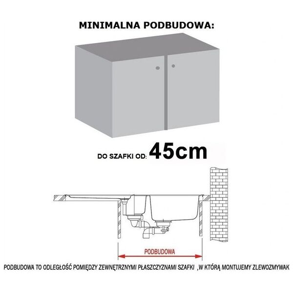 Zlewozmywak Franke Zlew Franke S2D 611-78 143.0612.630 Kamienny Szary