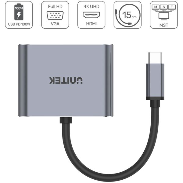 Stacja/replikator Unitek Q4 Lite USB-C (D1049A)