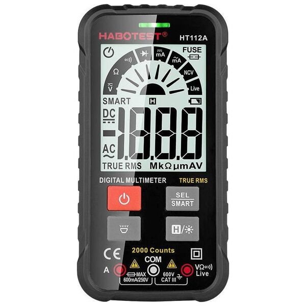 Habotest Cyfrowy multimetr uniwersalny HT112A True RMS
