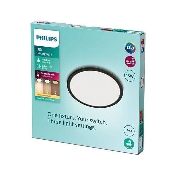 Lampa sufitowa Philips SUPERSLIM CL550 SS RD 15W 27K B WVIP4406