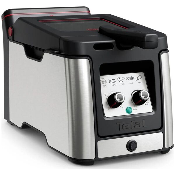 Frytkownica Tefal Tefal Clear Duo FR600D , deep fryer (stainless steel/black)