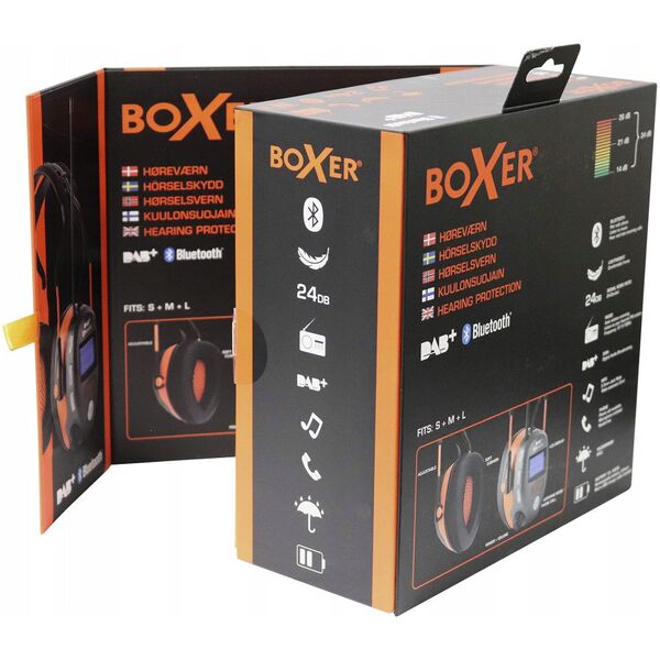 Wentylator BOXER Høreværn med Bluetooth og DAB-/FM-radio